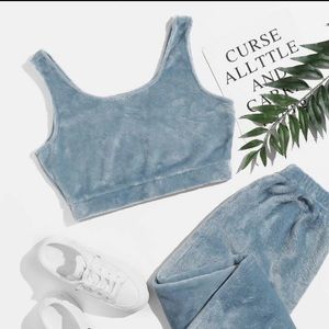 Teddy Soft Blue Cami - TOP ONLY